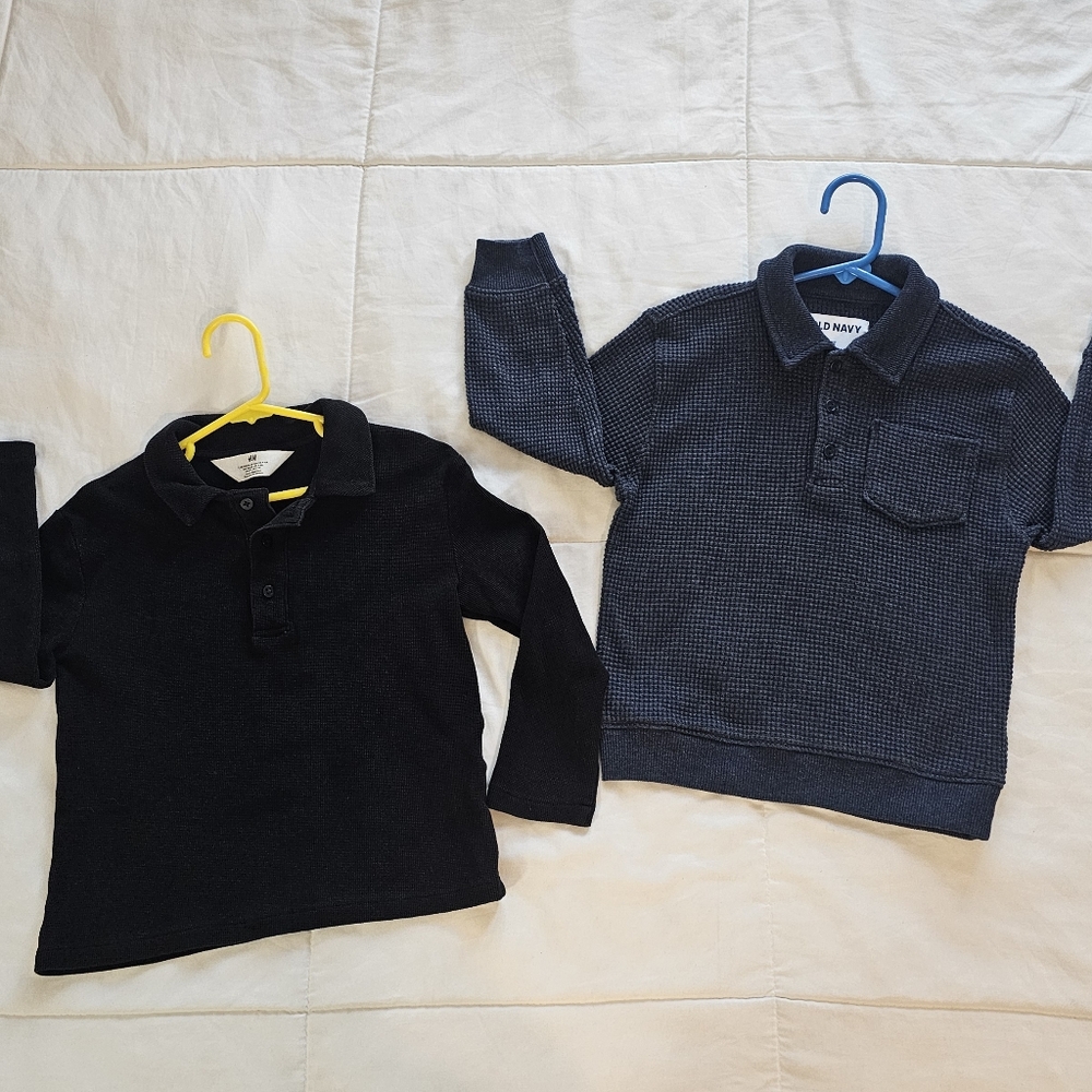 2 Boys Long Sleeve Shirts size 5T-6